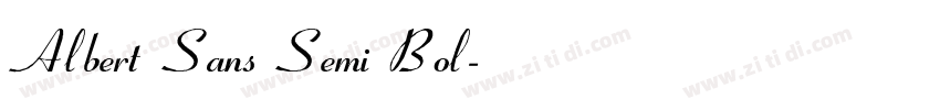 Albert Sans Semi Bol字体转换